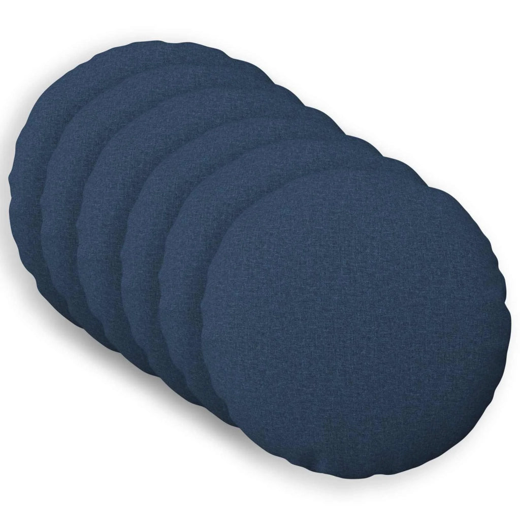 Cuscino con cuscino HEERLEN 6 pz Blu Tessuto 928668