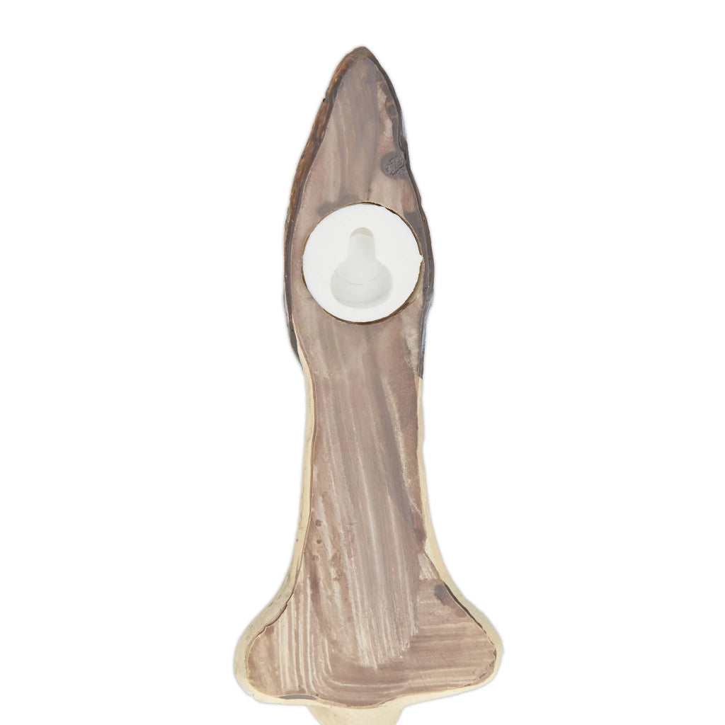 Viso decorativo tronco d'albero in pietra artificiale naturale 30 x 20 x 5 cm atmosfera da fiaba giardino 13_0013105