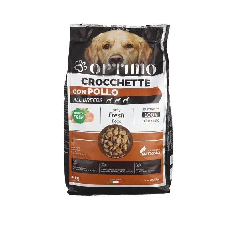 OPTIMO CROCCHETTE PER CANE CON POLLO IN FORMATO DA 4 KG