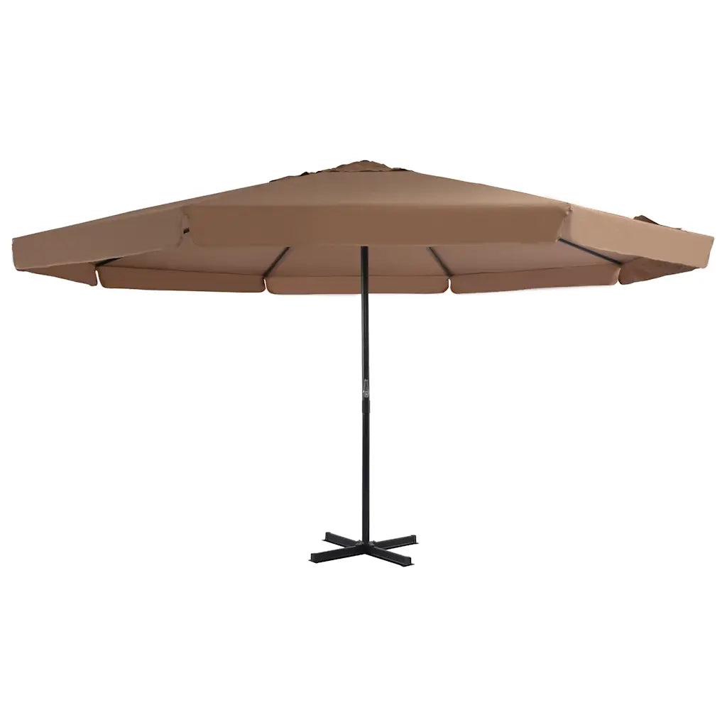 Ombrellone da Esterni con Palo in Alluminio 500 cm Grigio Talpa 44475