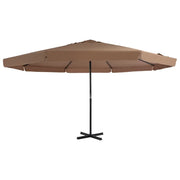 Ombrellone da Esterni con Palo in Alluminio 500 cm Grigio Talpa 44475