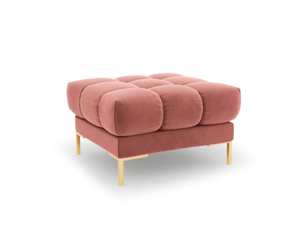 Cosmopolitan Design - Pouf "Bali" in velluto rosa 