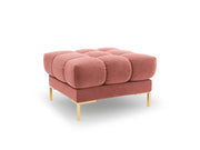 Cosmopolitan Design - Pouf "Bali" in velluto rosa 