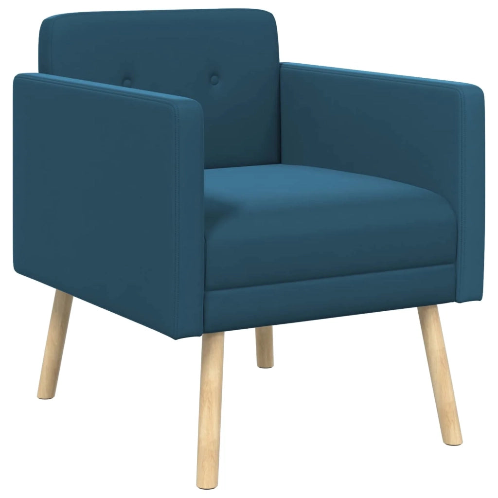 Poltrona decorativa Blu Velluto 42044804