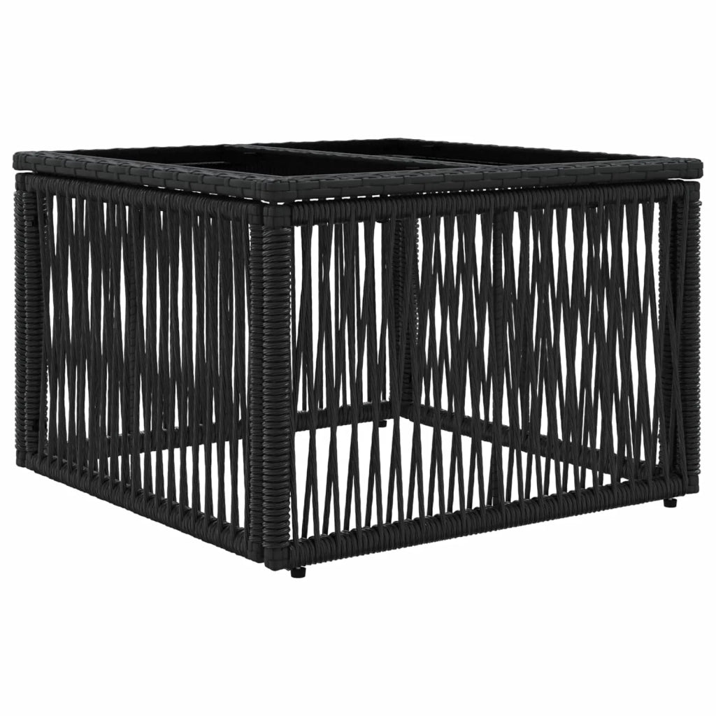 Set Divano da Giardino 5 pz Nero polyrattan 3435988