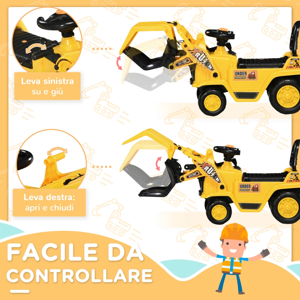 Casetta per Bambini con Suoni e Contenitore ¨C Zephmum ¨C 83x27x39 cm Giallo Nero