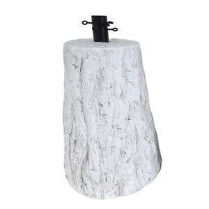 BASE P/ALBERO TRONCO XMAS TREE H39,5CM BIANCO