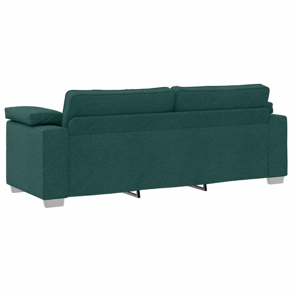 Divano 2 pcs Verde Scuro 219 x 80 x 82 cm Tessuto 3324745