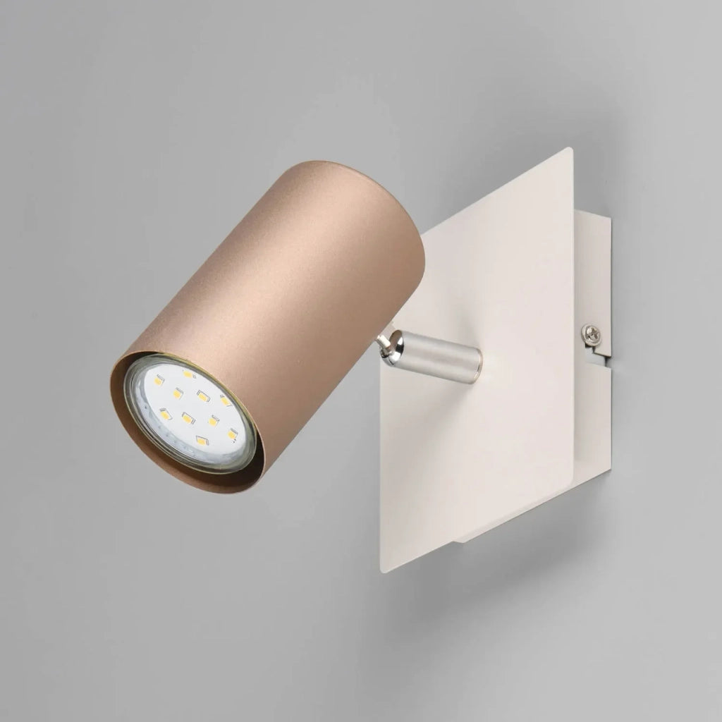 LÚZETE - SPOT DA SOFFITTO/PARETE METALLO COFFEE/GRIGIO GU10 GRAFTON