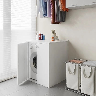 Mobile copri lavatrice 77x71 da esterno in PVC con fissaggio incluso