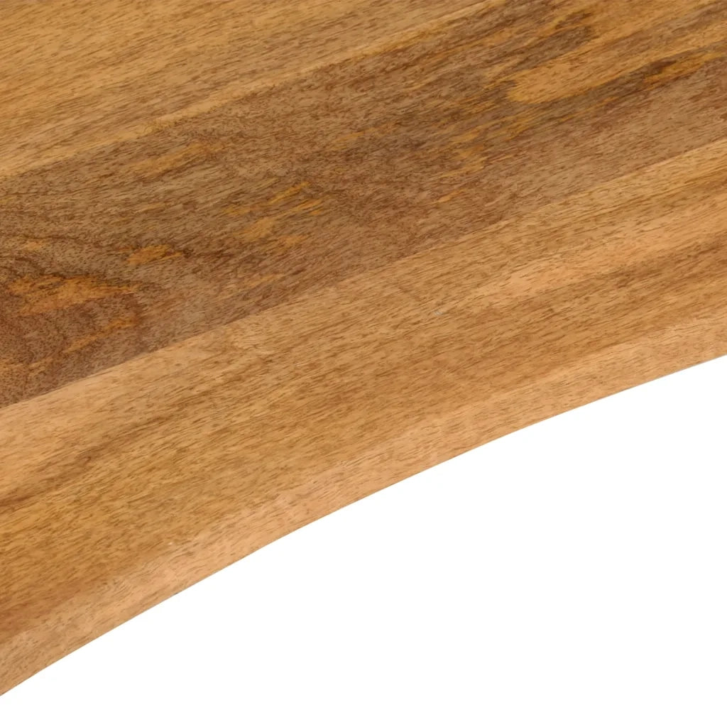 Dessus de bureau avec courbe 100x50x2,5 cm manguier massif brut