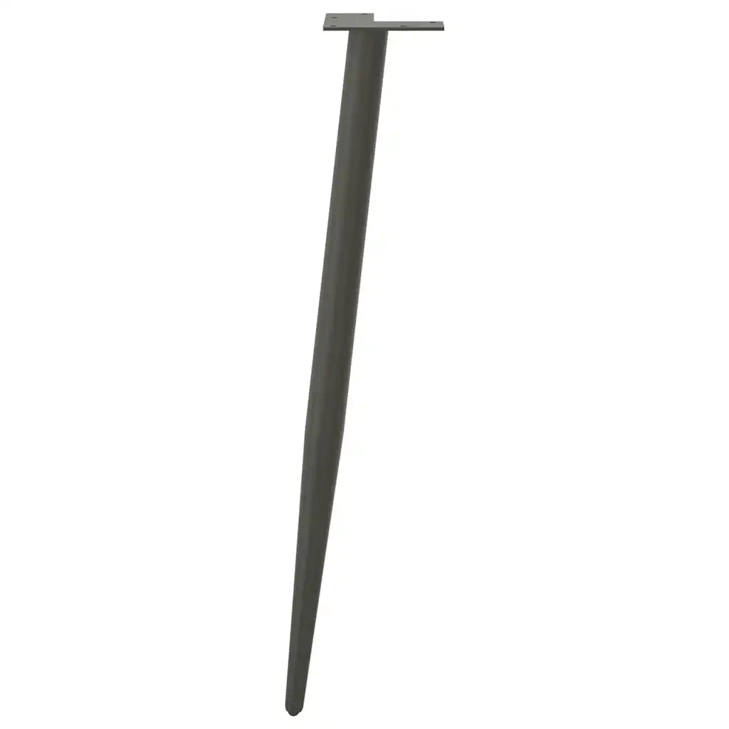 Pieds de table console forme conique 4 pcs anthracite 72-73 cm