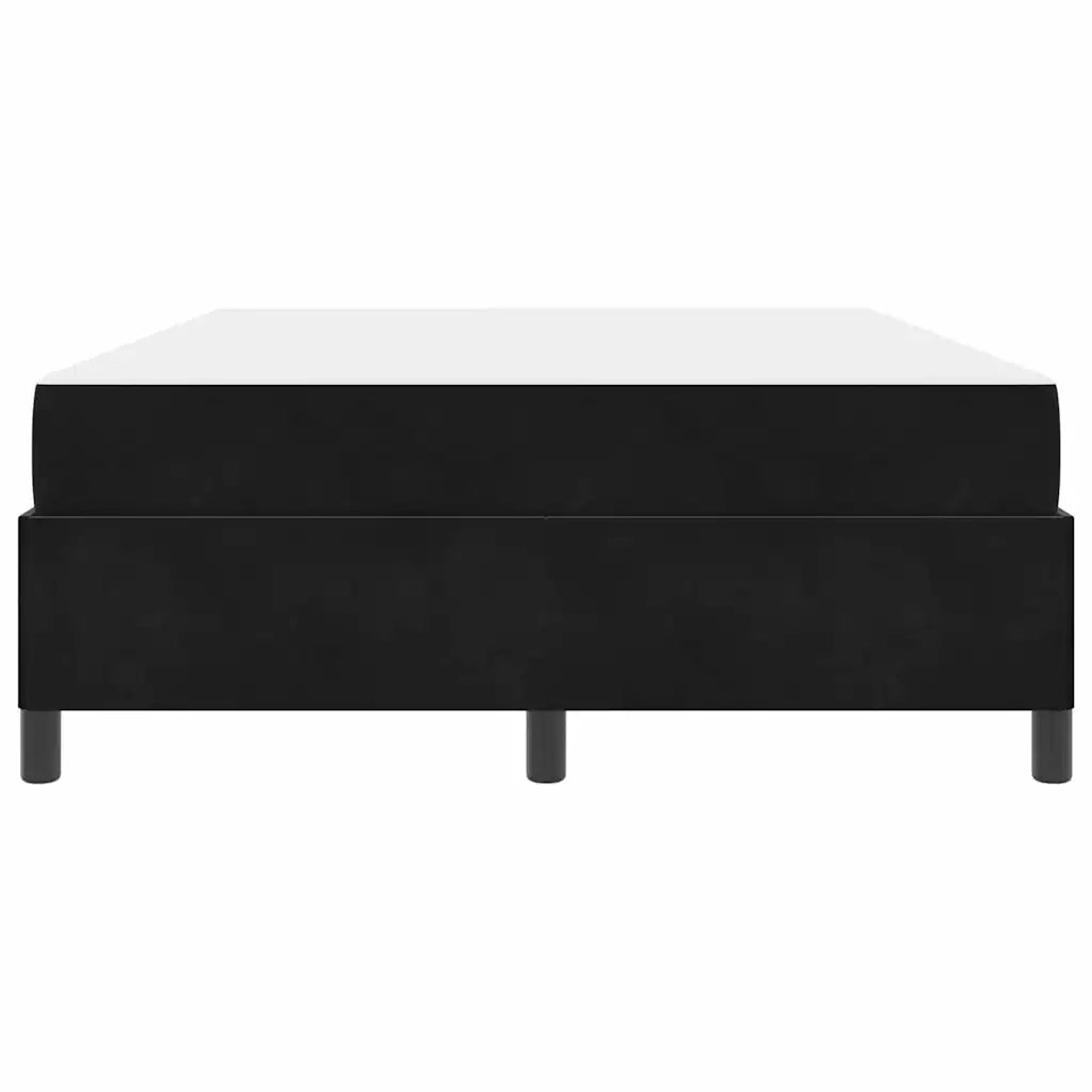 Struttura del letto con materasso Nero 160 x 200 cm Tessuto