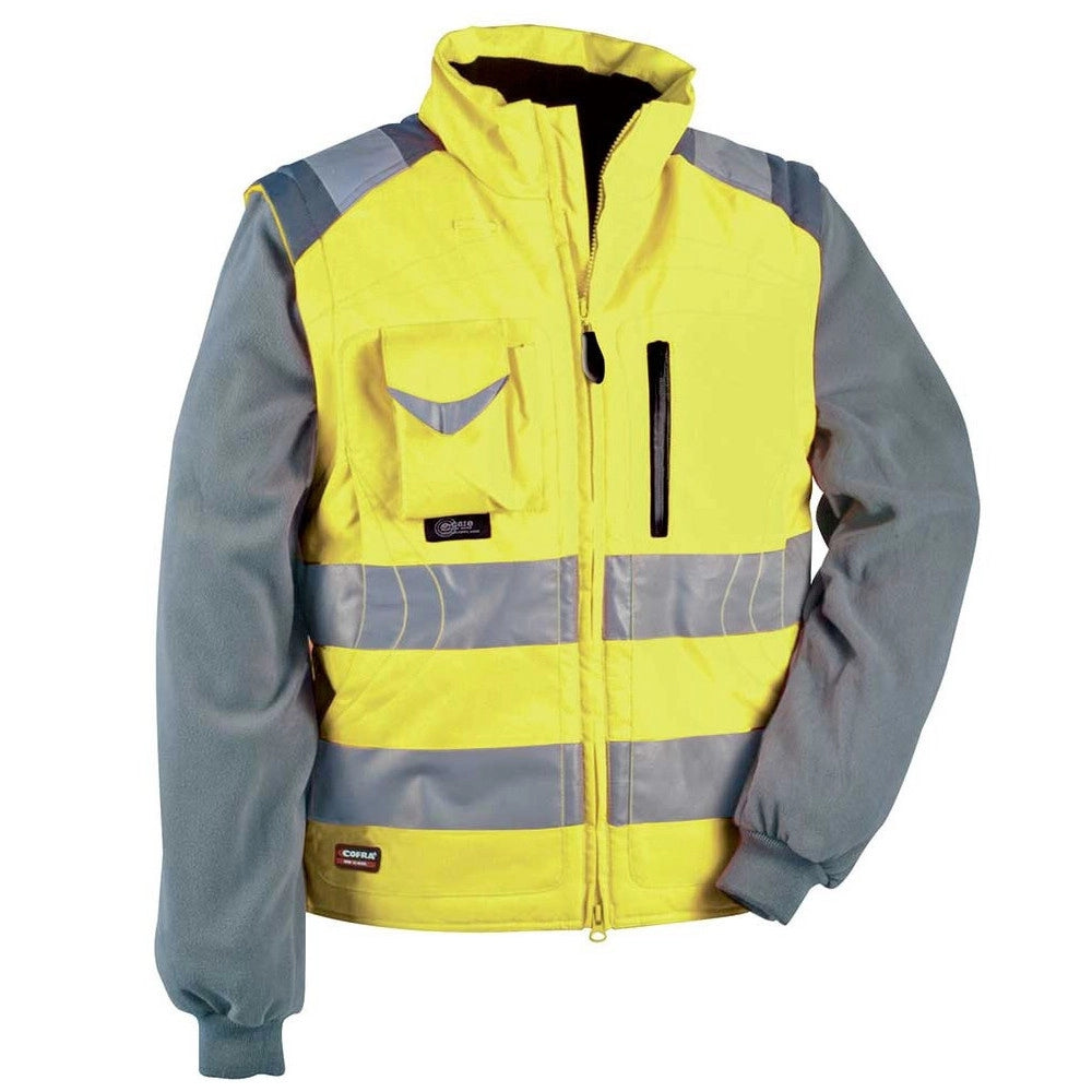 Trade Shop - Gilet Imbottito Signal Cofra Catarifrangente Da Lavoro Antinfortunistica Giubbin -