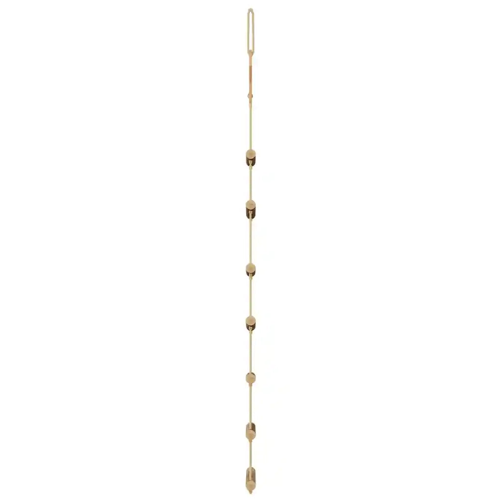 Alberi di Natale | Decorazioni natalizie sospesi con stelle in alto 2 pz 42x90 cm Ramo naturale