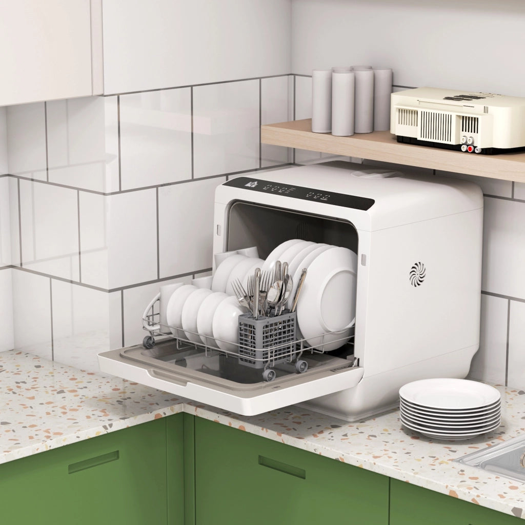 Lavastoviglie Mini 4 Coperti 5 Programmi ¨C Minimal ¨C Bianco 45x44x45.8 cm