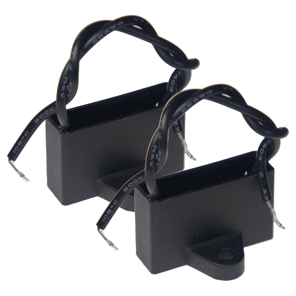 (Set da 2) Condensatore CBB61 450V AC 0,5 µF 5% 50/60Hz, film di polipropilene metallizzato per avviamento motore ventilatore a soffitto