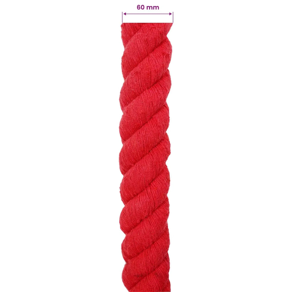 Corda di Cotone 60 mm 5 m Rosso 100% Cotone 42011938