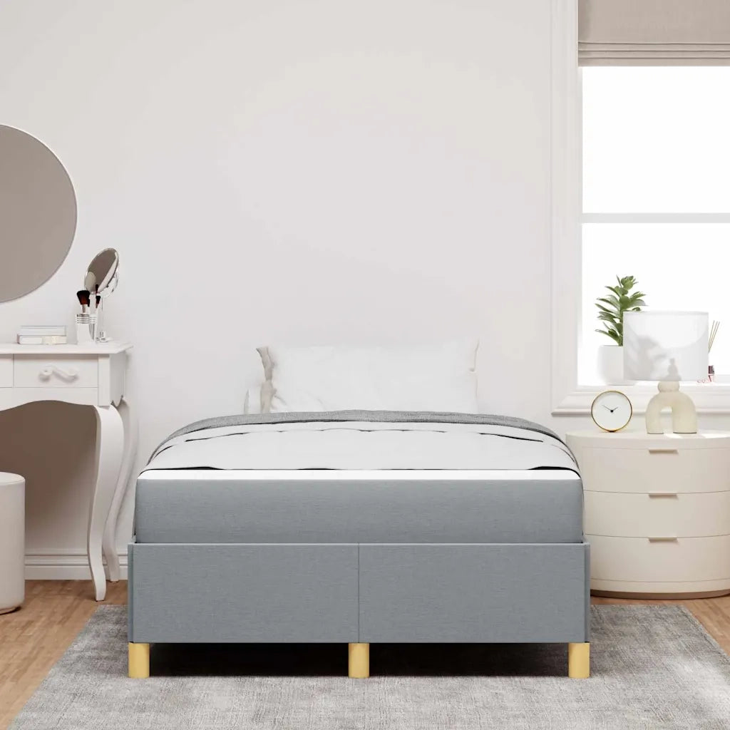 Struttura del letto Grigio chiaro 120 x 200 cm Tessuto