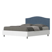 Letto Matrimoniale 160x190 cm con Rete Grace Blu