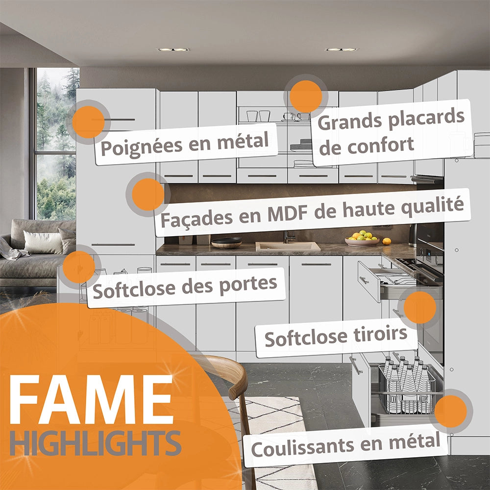 Pensile Fame-Line Antracite/Antracite 30 cm Vicco