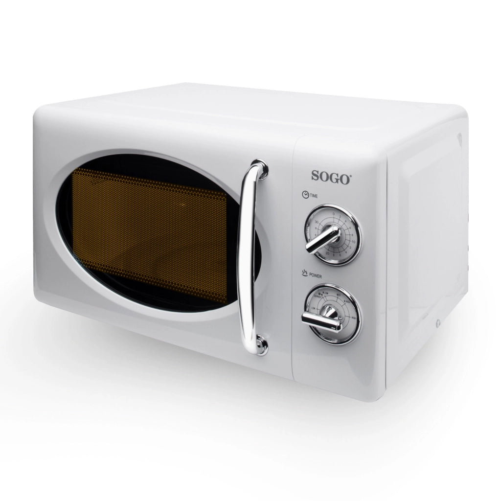 Forno microonde 20 litri, controlli manuali 5 livelli potenza, timer 30 minuti 700W casa cucina - SOGO