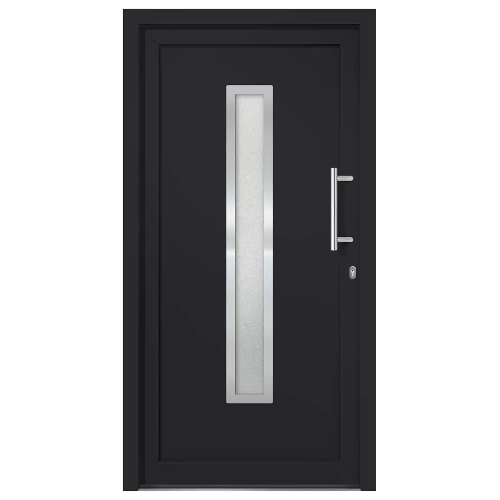 Porta di Ingresso Antracite 98x200 cm 279243
