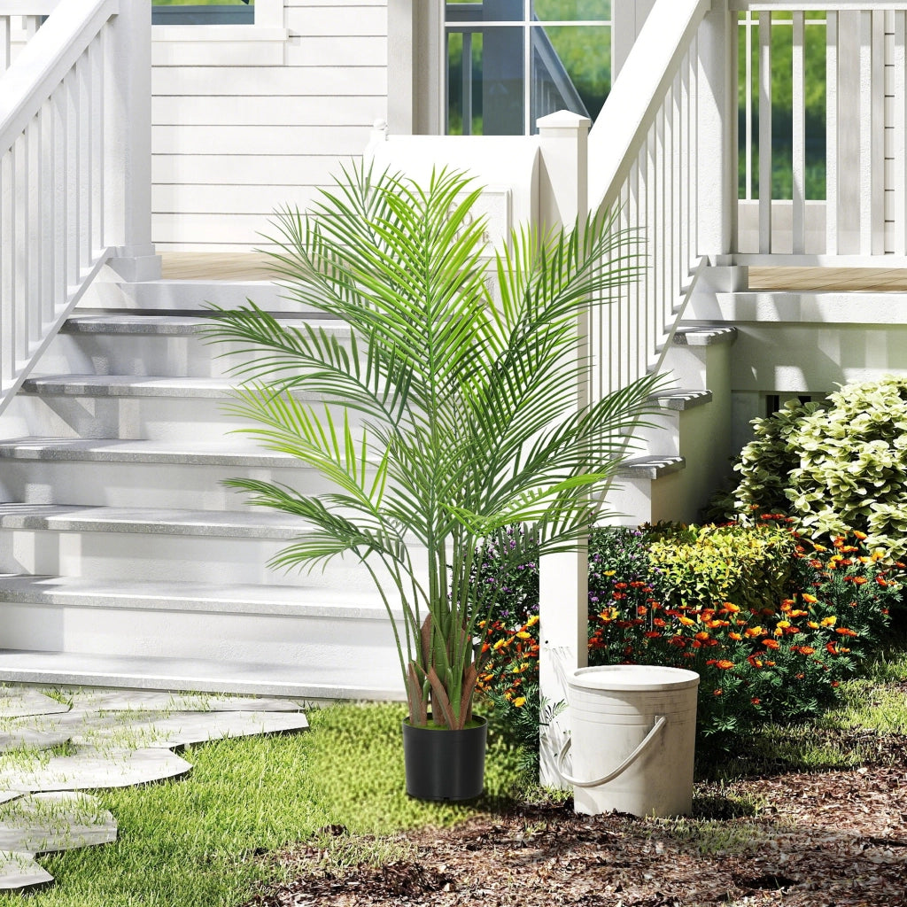 Palma artificiale 120 cm ¨C Xylo ¨C Verde con vaso plastica