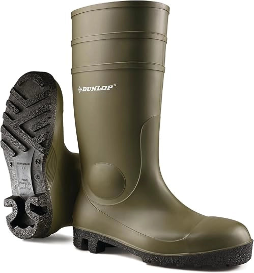 STIVALE PVC ANTINFORTUNIO WORK-ITS DUNLOP - VERDE S5 42- 1 paia