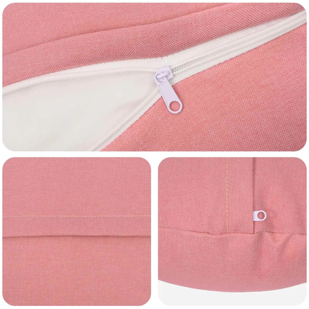 Cuscino con cuscino HEERLEN 2 pz Rosa Tessuto 929655