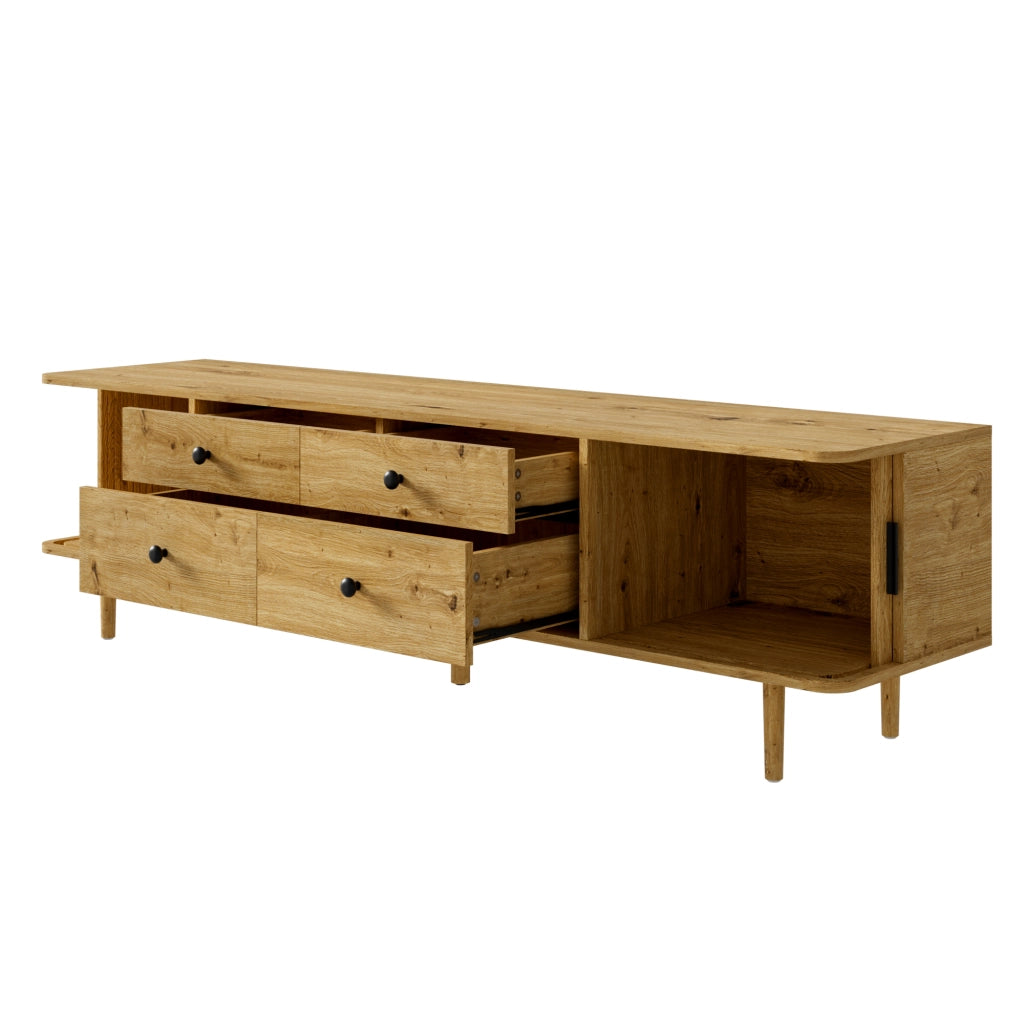 Mobile TV 165 cm in MDF effetto legno