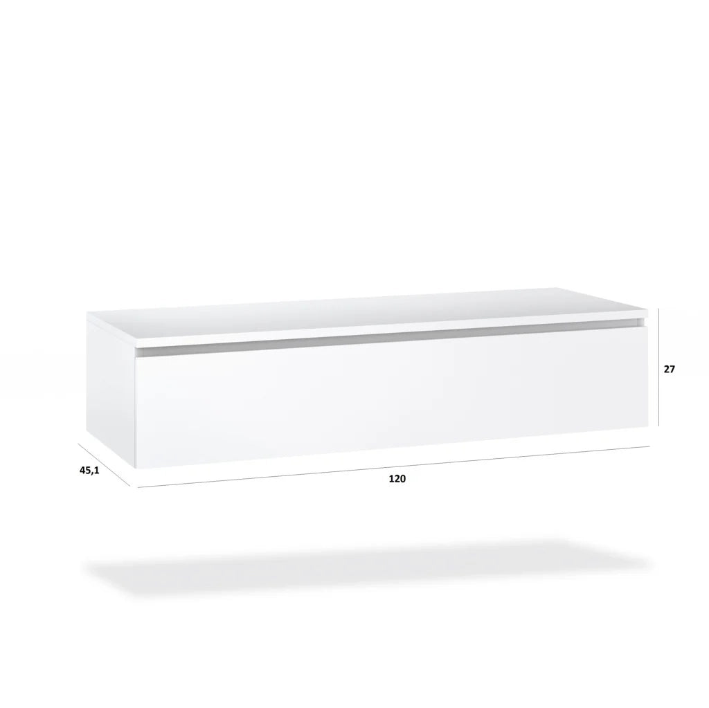 Mobile bagno composizione 5 pezzi ASTRA colore rovere miele/colore bianco