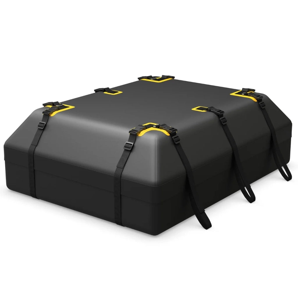 Portapacchi da tetto borsa impermeabile per auto 100 x 130 x 44 cm design antiscivolo viaggio campeggio in PVC nero 20_0018721