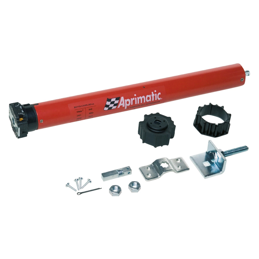MOTORE TUBOLARE ELETTRICO PER TAPPARELLE 'ROLLER KIT REVOLUX 45S' coppia 50 Nm - max.90 kg. - 230W  - APRIMATIC