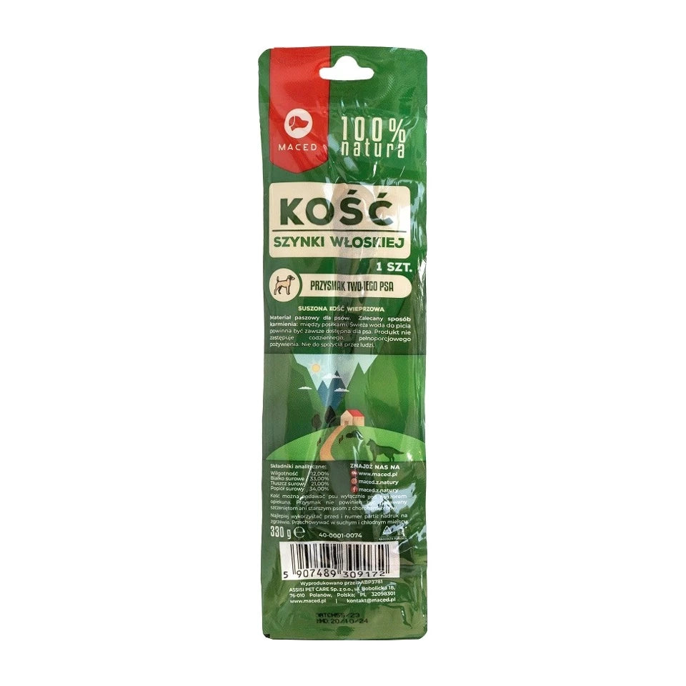 Osso di prosciutto di Parma MACED - snack per cani - 330g