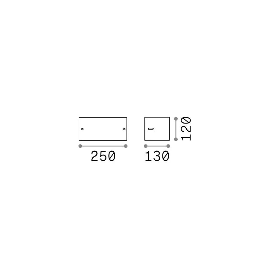 Applique REX-2 E27 Dimmerabile Coffee IP44 Ideal Lux