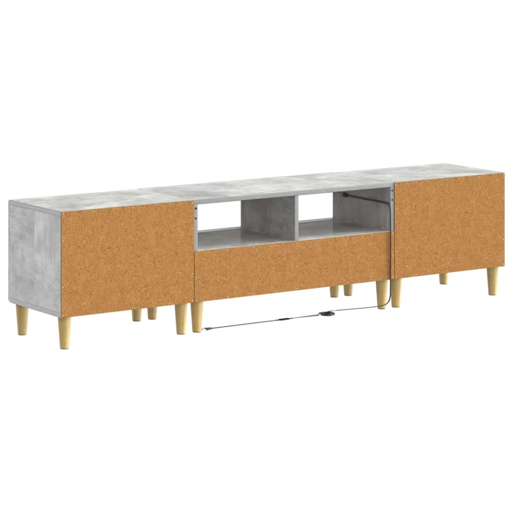 Mobile TV LED a 3 pezzi DELFT Grigio Cemento 3416761