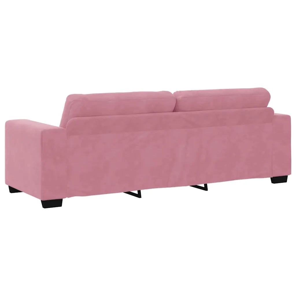 Divano 2 pz Rosa Velluto 3324724