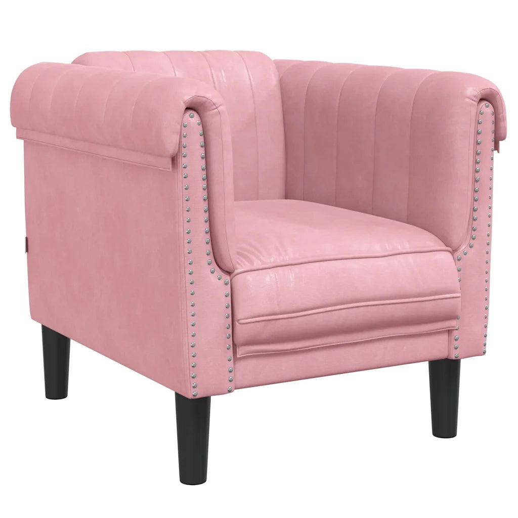 Poltrona Rosa in Velluto 372568