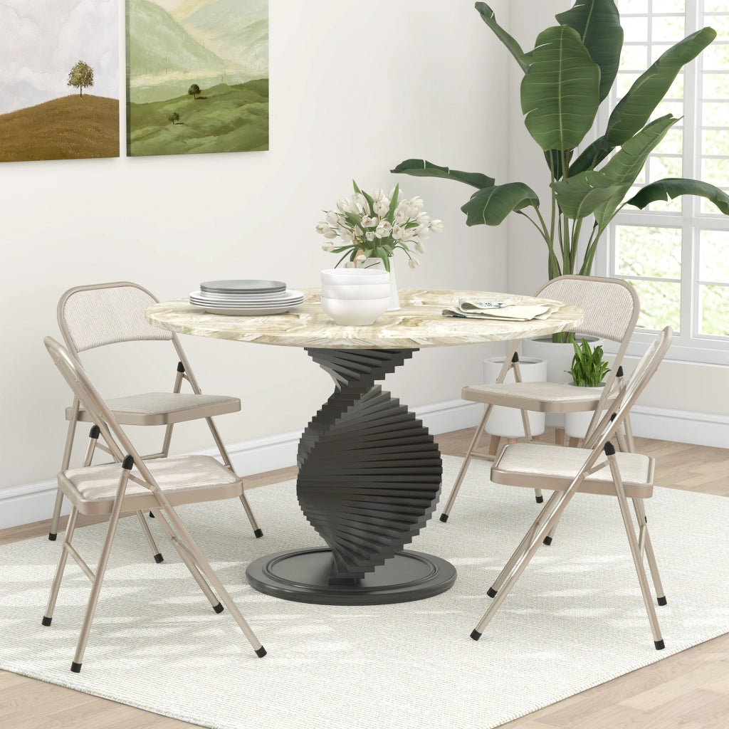 Sedia Pieghevole da Pranzo ¨C Minimal ¨C Beige 45x46x78 cm