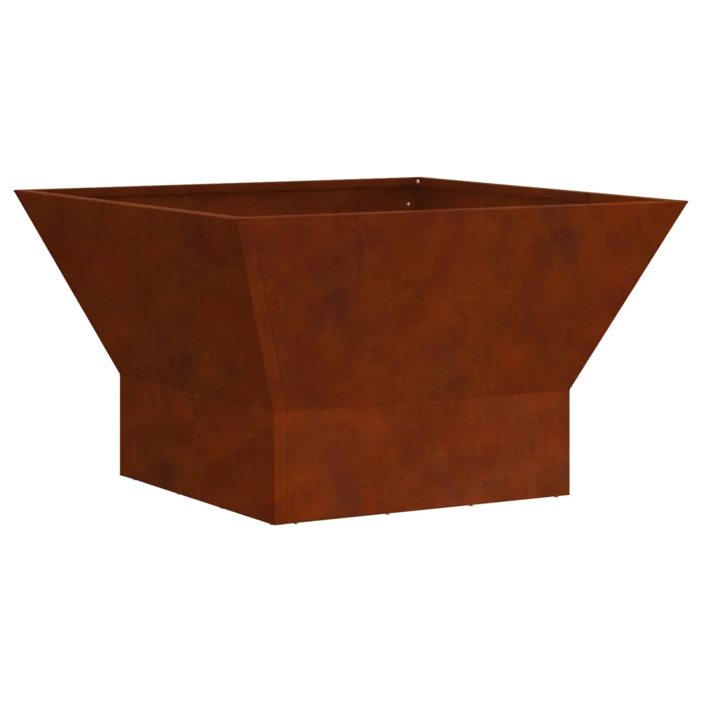 Braciere Ruggine 60 x 60 x 35 cm Acciaio Corten 858911