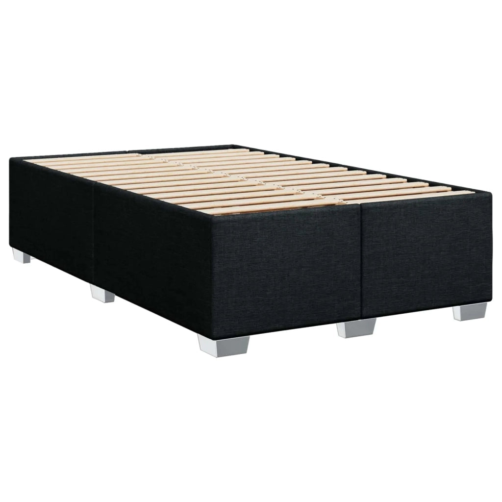 Letto box spring con materasso Nero 120 x 190 cm Tessuto 3453355