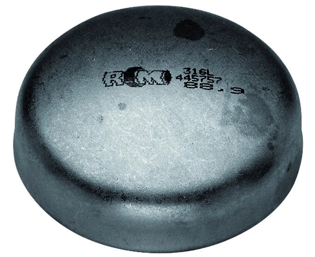 FONDELLO BOMBATO A SALDARE IN ACCIAIO NERO 3 MM 88,9