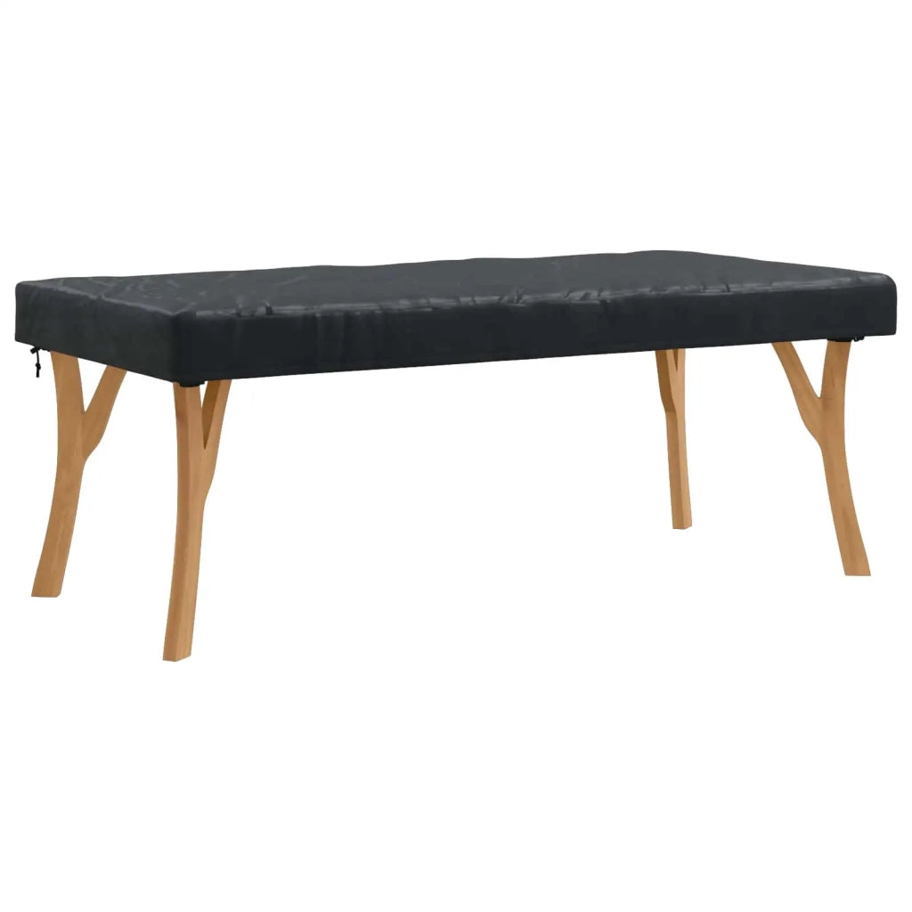 Copertura Tavolo Tinta unita Nero 182 x 92 x 15 cm Tessuto 4106107