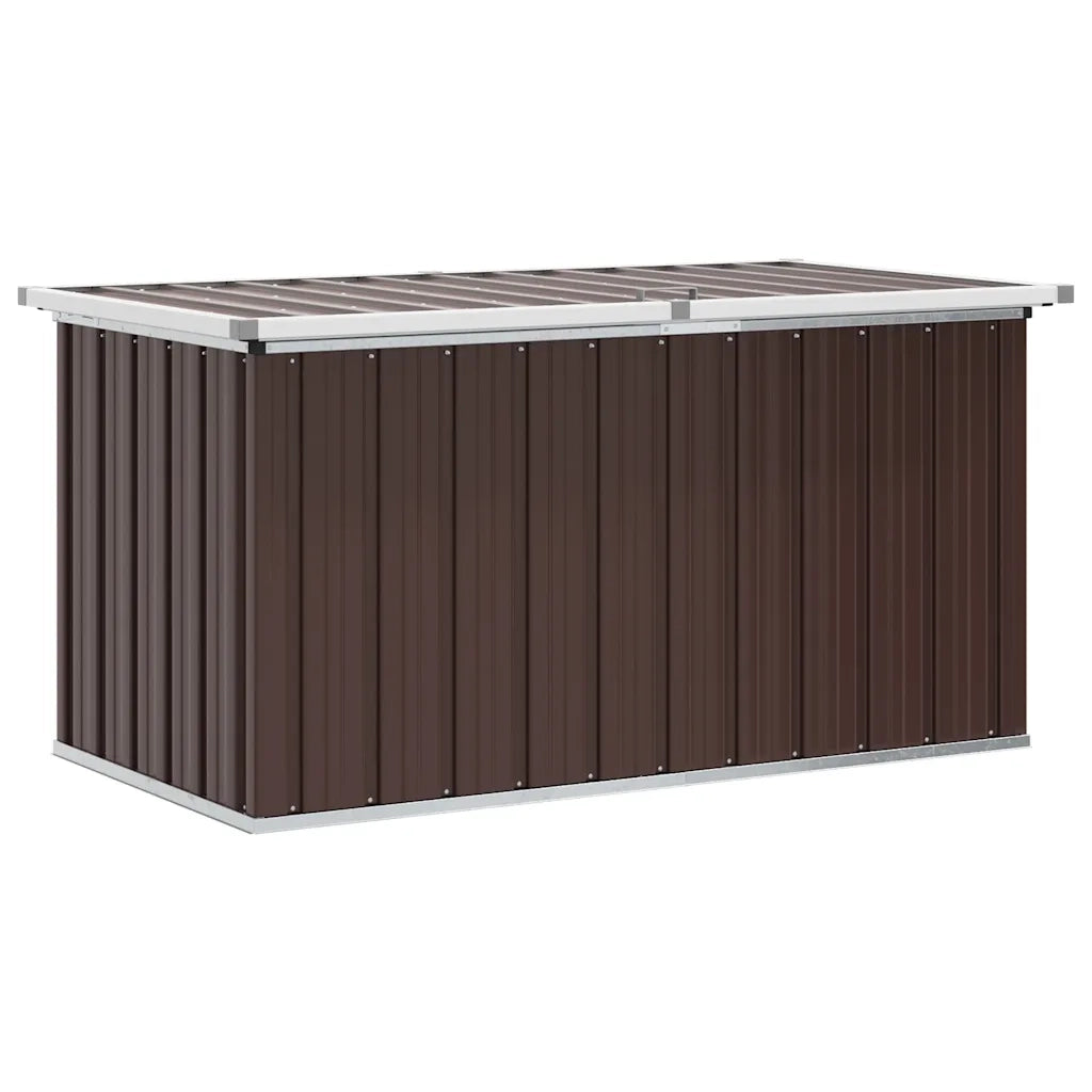 Baule da giardino marrone 129x67x65 cm 46264
