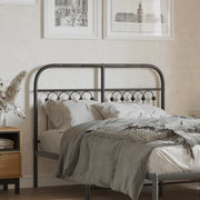 Testiera di Ricambio in Metallo Nero 120 cm 376631