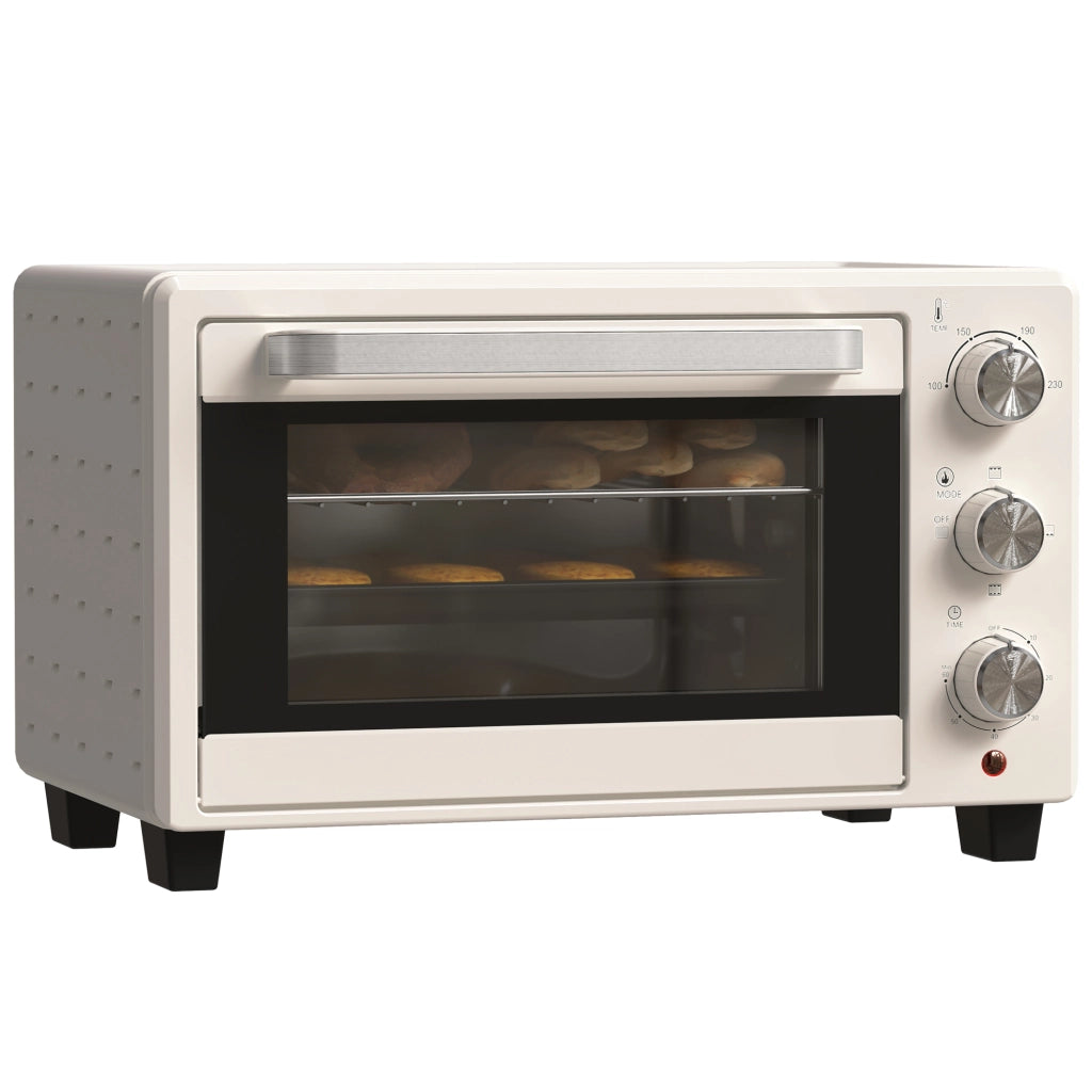 Forno Elettrico Mini 21L ¨C Xylo ¨C 3 Modalit¨¤ Cottura, 100-230¡ãC, Acciaio Inox, Crema