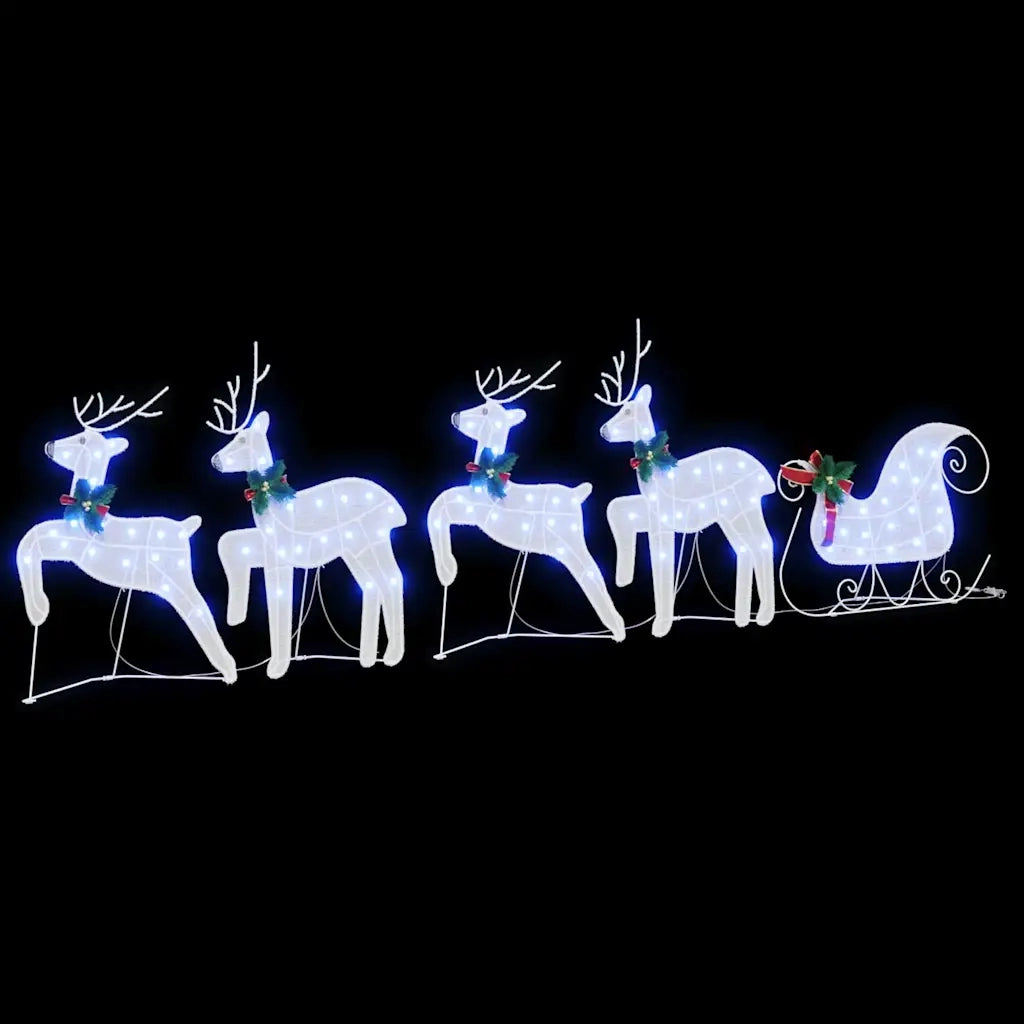 Renne LED 5 pz Bianco 43 x 18 x 66 cm Tessuto 3385889