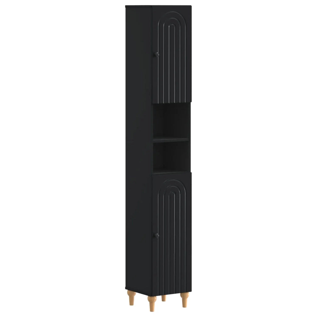 Set di Mobili da Bagno da 4 Pezzi ALKMAAR Nero 3417910