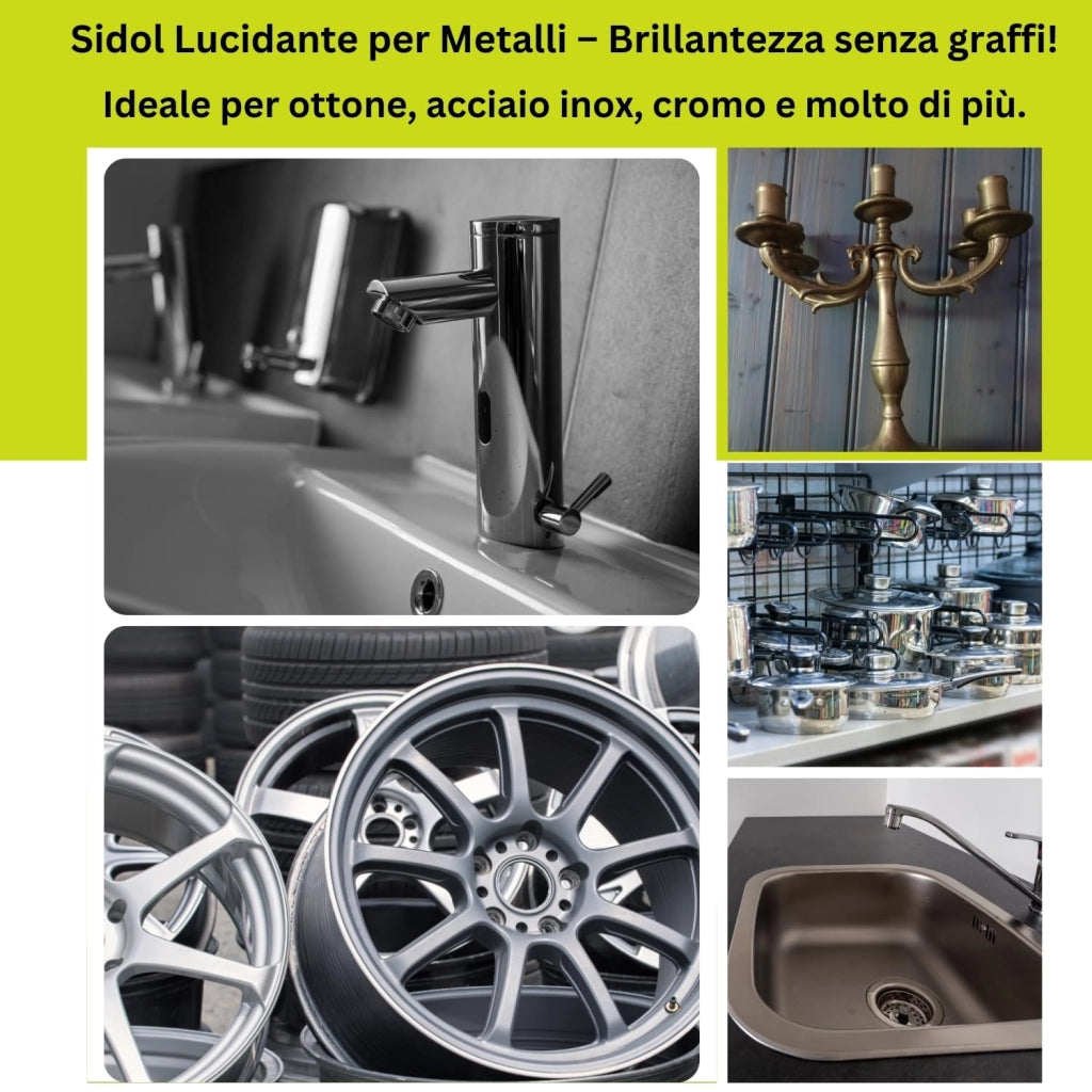 Sidol Lucidante per Metalli 150 ml ? Pulitore e Brillantante di Henkel
